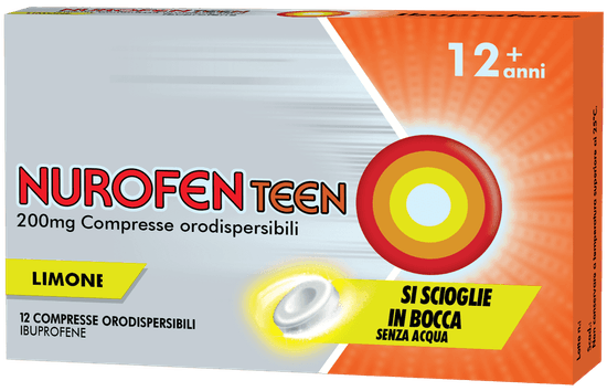 Nurofenteen 200mg 12 compresse orodispersibili