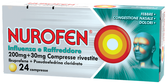 Nurofen Influenza e Raffreddore 24 compresse rivestite