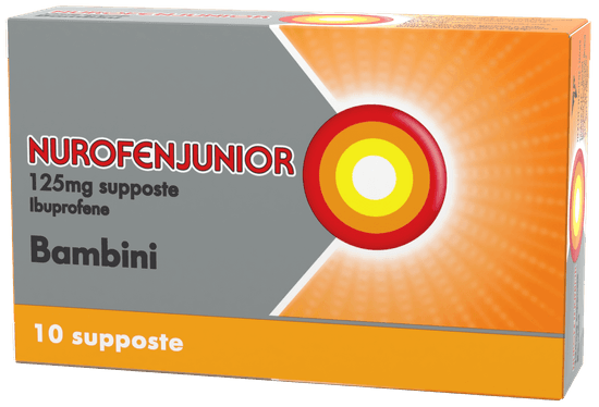 Nurofenjunior Supposte Bambini 125mg​ 10 supposte
